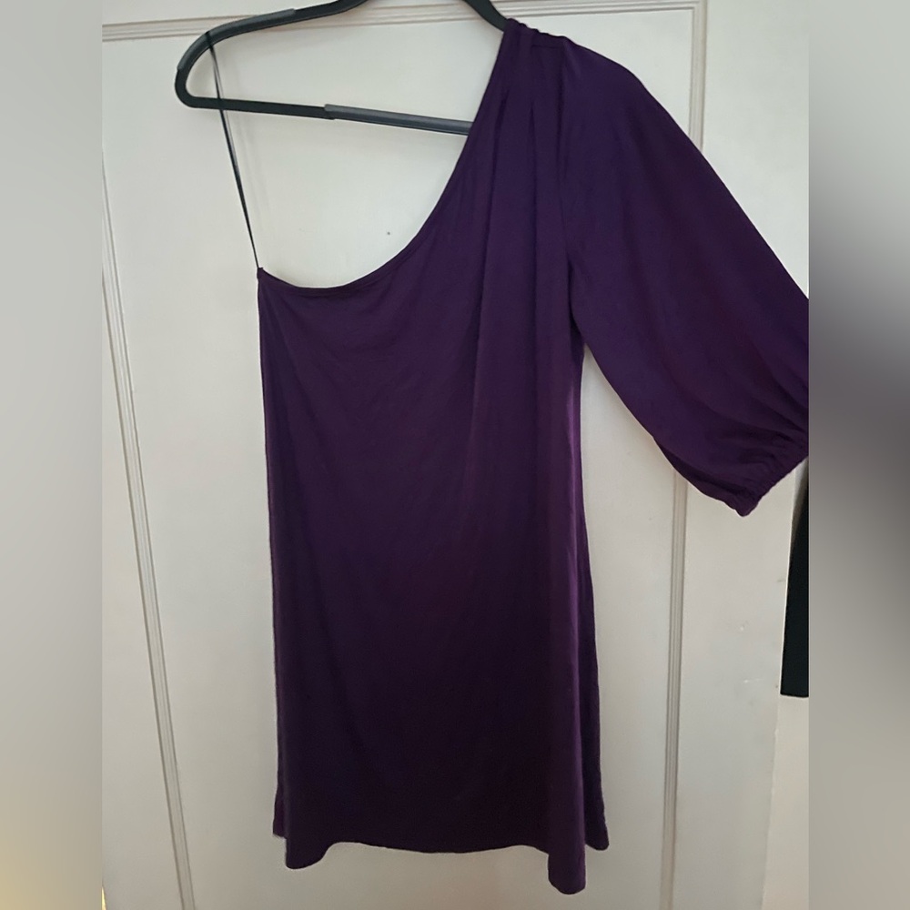 Hourglass Lilly One-Shoulder Purple Dress